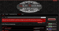 Desktop Screenshot of guiltypleasuresroleplaying.com