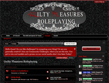 Tablet Screenshot of guiltypleasuresroleplaying.com